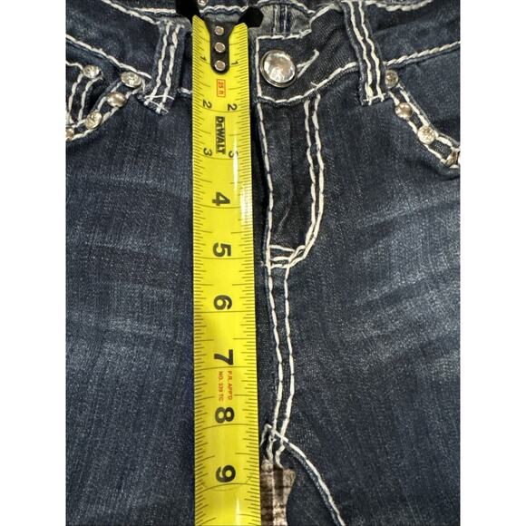 LA Idol USA Jeans Blue Bootcut Embellished Denim Women's Size 9 W: 32 L: 18 - Picture 12 of 16